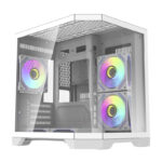 Boîtier d&rsquo;ordinateur Darflash FT350 + 5 ventilateurs aRGB (blanc)