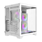 Boîtier d&rsquo;ordinateur Darflash FT350 + 5 ventilateurs aRGB (blanc)