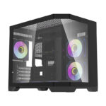 Boîtier d&rsquo;ordinateur Darflash FT418 + 6 ventilateurs aRGB (noir)