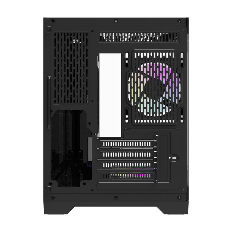Boîtier d'ordinateur Darflash FT418 + 6 ventilateurs aRGB (noir) - Ypsilon Computers