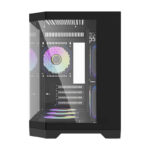 Boîtier d&rsquo;ordinateur Darflash FT418 + 6 ventilateurs aRGB (noir)