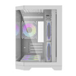 Boîtier d&rsquo;ordinateur Darflash FT418 + 6 ventilateurs aRGB (blanc)