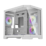 Boîtier d&rsquo;ordinateur Darflash FT418 + 6 ventilateurs aRGB (blanc)