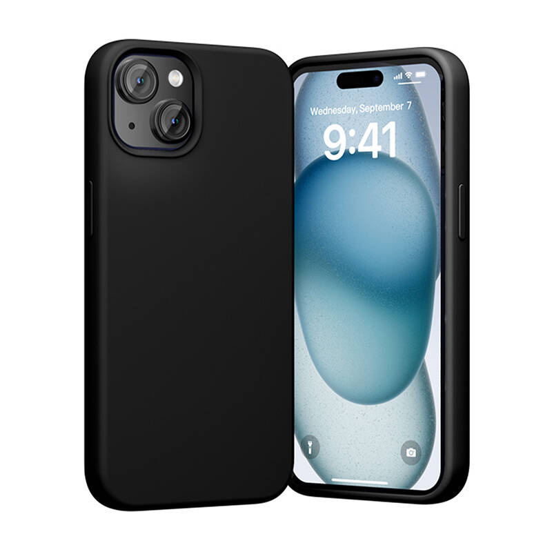 Vention KUFB0-20 Étui en Silicone pour iPhone 15 Plus (noir) - Ypsilon Computers