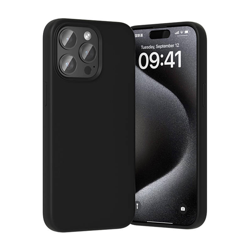 Vention KUFB0-30 Étui en Silicone pour iPhone 15 Pro (noir) - Ypsilon Computers