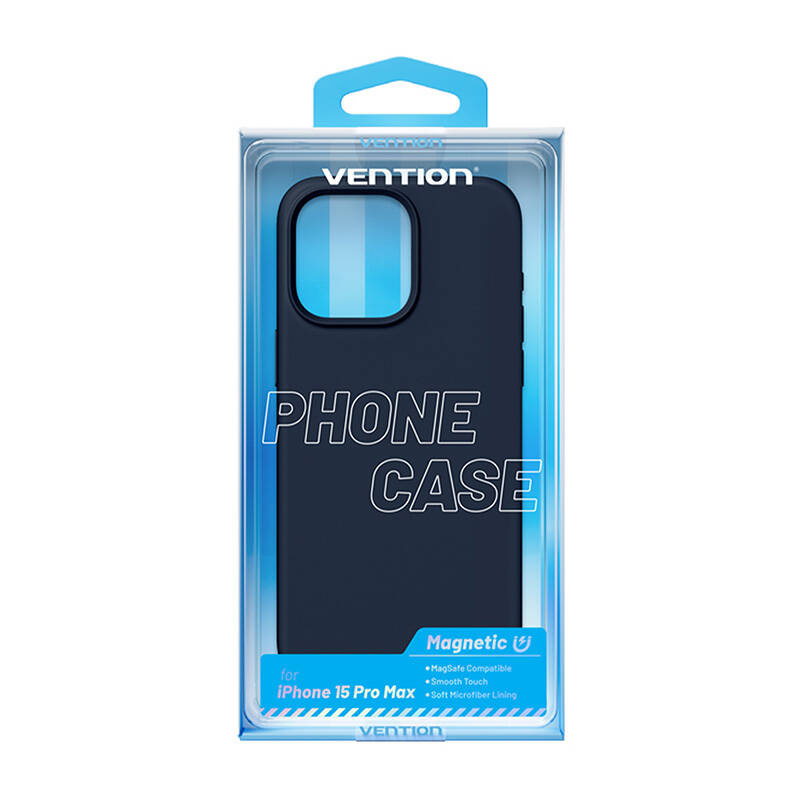 Vention KUFL0-40 Étui en Silicone pour iPhone 15 Pro Max (bleu) - Ypsilon Computers