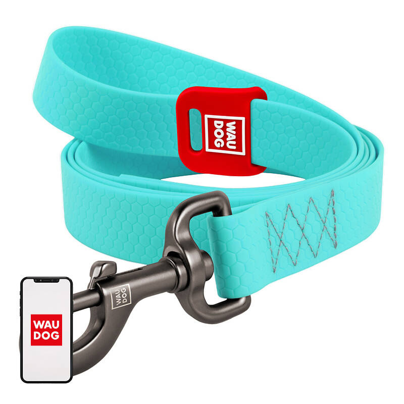 WAUDOG laisse pour chien imperméable 20mm de large, 183 cm de long bleue - Ypsilon Computers