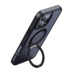 Coque McDodo PC-4932 MagSafe pour iPhone 16 Pro avec support (noir)