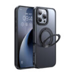 Coque McDodo PC-4933 MagSafe pour iPhone 16 Pro Max avec support (noir)
