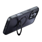 Coque McDodo PC-4933 MagSafe pour iPhone 16 Pro Max avec support (noir)