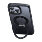 Coque McDodo PC-4933 MagSafe pour iPhone 16 Pro Max avec support (noir)