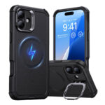 Coque Cyber Tough (HaloLock) ESR avec support pour iPhone 16 Plus (noir)