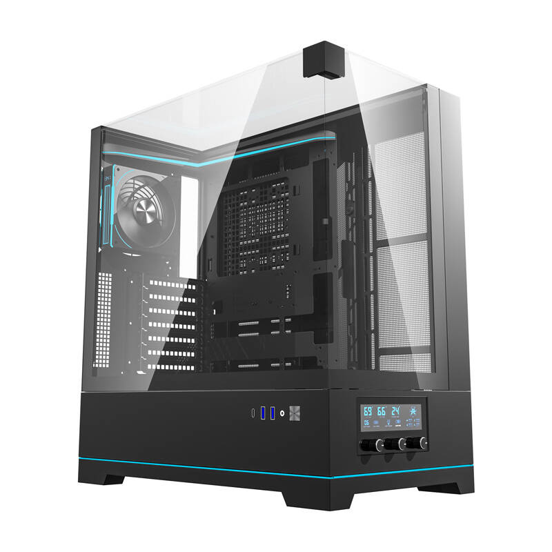 Boîtier d'ordinateur Darkflash DY450 PRO (noir) + 1 ventilateur - Ypsilon Computers