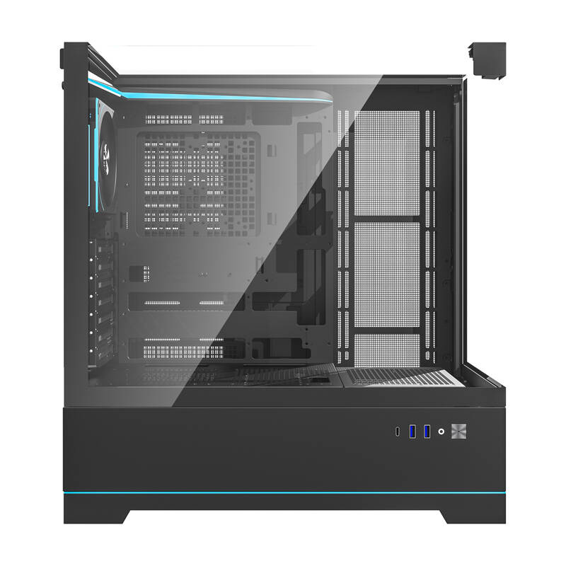Boîtier d'ordinateur Darkflash DY450 PRO (noir) + 1 ventilateur - Ypsilon Computers