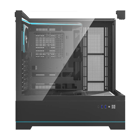 Boîtier d'ordinateur Darkflash DY450 PRO (noir) + 1 ventilateur - Ypsilon Computers