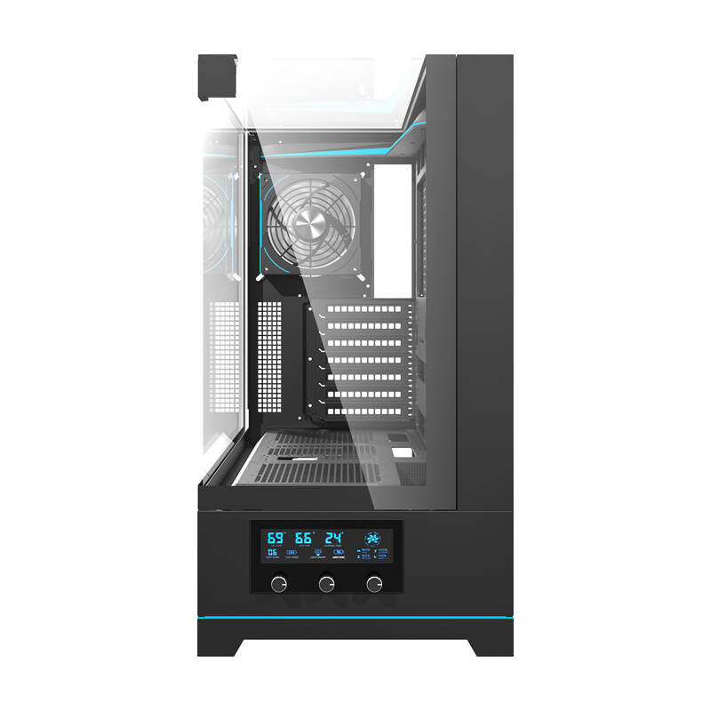 Boîtier d'ordinateur Darkflash DY450 PRO (noir) + 1 ventilateur - Ypsilon Computers