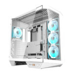 Boîtier d&rsquo;ordinateur Darkflash DY470 (blanc) + 4 ventilateurs