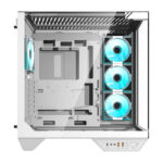Boîtier d&rsquo;ordinateur Darkflash DY470 (blanc) + 4 ventilateurs
