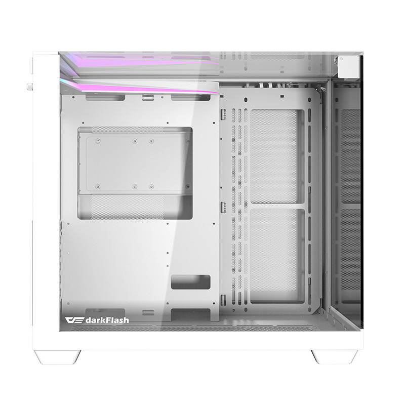 Boîtier d'ordinateur Darkflash TH285 (blanc) + 4 ventilateurs - Ypsilon Computers