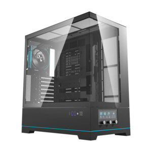 Boîtier d'ordinateur Darkflash DY451 PRO (noir) + 1 ventilateur