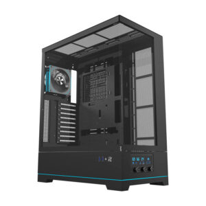 Boîtier d'ordinateur Darkflash DY451L PRO (noir) + 1 ventilateur