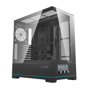 Boîtier d'ordinateur Darkflash DY451 sans ventilateurs (noir)