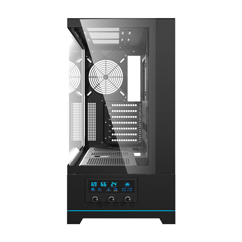 Boîtier d'ordinateur Darkflash DY451 sans ventilateurs (noir) - Ypsilon Computers