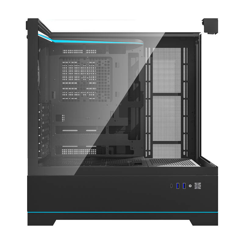 Boîtier d'ordinateur Darkflash DY450 sans ventilateurs (noir) - Ypsilon Computers