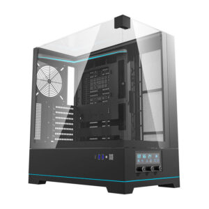 Boîtier d'ordinateur Darkflash DY450 sans ventilateurs (noir)
