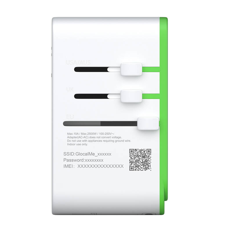 Adaptateur Roamplug z hotspot 4G/LTE Wi-Fi GlocalMe Cloud SIM - Ypsilon Computers