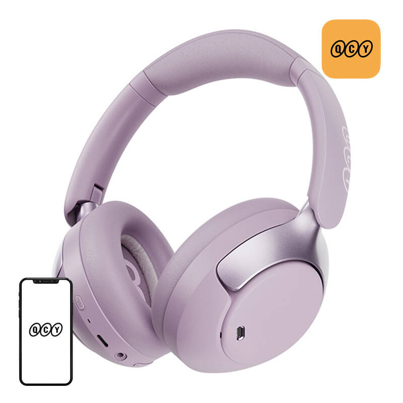 Casque sans fil QCY H3 pro ANC (violet) - Ypsilon Computers