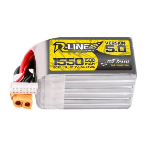 Batterie Lipo Tattu R-Line Version 5.0 1550mAh 22.2V 150C 6S avec connecteur XT60