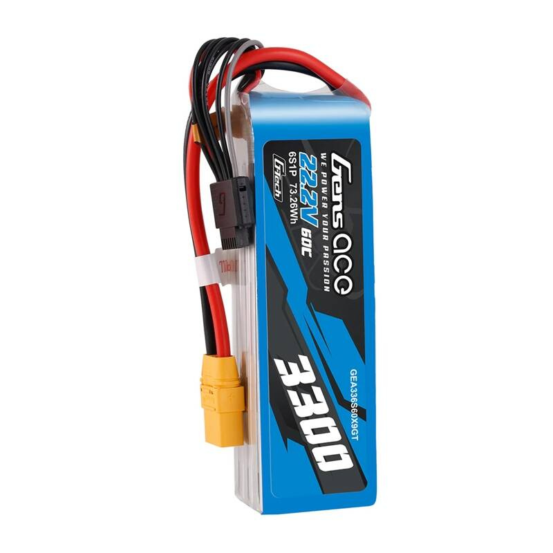 Accumulateur Lipo Gens Ace G-Tech 3300mAh 22.2V 60C 6S1P XT90 - Ypsilon Computers