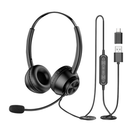 Casque filaire avec microphone New Bee H368 - Ypsilon Computers