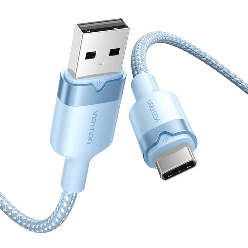 Câble USB 2.0 A vers USB-C 3A Vention CTNLF 1M (bleu) - Ypsilon Computers