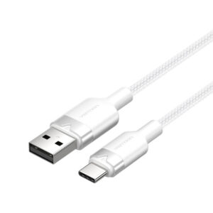 Câble USB 2.0 A vers USB-C 3A Vention CTNWF 1M (blanc)