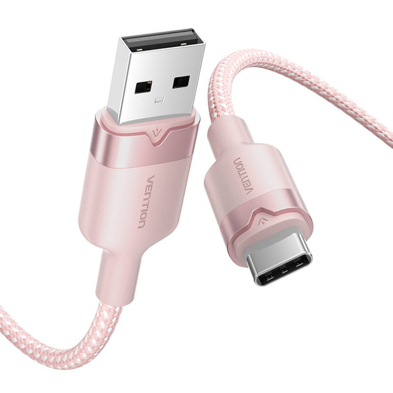 Câble USB 2.0 A vers USB-C 3A Vention CTNPH 2M (rose) - Ypsilon Computers