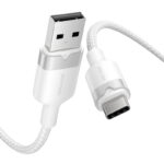 Câble USB 2.0 A vers USB-C 3A Vention CTNWH 2M (blanc)