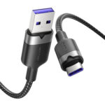 Câble USB 2.0 A vers USB-C 6A Vention CTOBF 1M (noir)