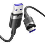 Câble USB 2.0 A vers USB-C 6A Vention CTOBF 1M (noir)