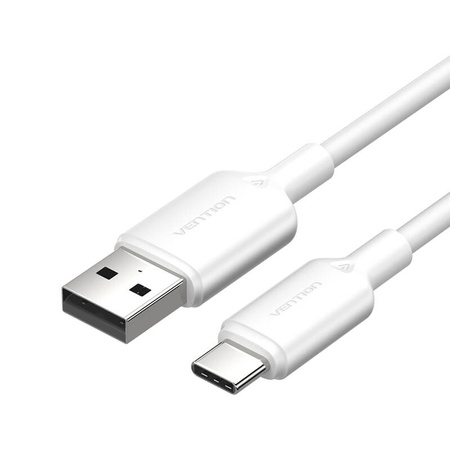 Câble USB 2.0 A vers USB-C 3A Vention CTQWF 1M (blanc) - Ypsilon Computers