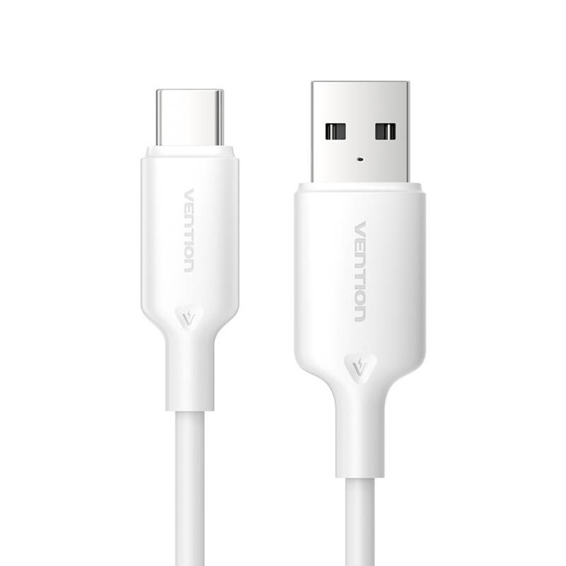 Câble USB 2.0 A vers USB-C 3A Vention CTQWF 1M (blanc) - Ypsilon Computers