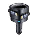 Chargeur de voiture Baseus Enjoyment Max avec câbles USB-C+USB-C 60W Noir