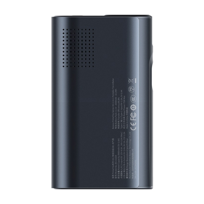 Baseus PrimeTrip VA1 pompe 2-en-1 avec lampe de poche noire - Ypsilon Computers