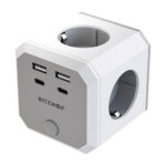 BlitzWolf BW-EC2 Cube d&rsquo;Alimentation 8-en-1 (4xAC / 2 x USB-A / 2 x USB-C)