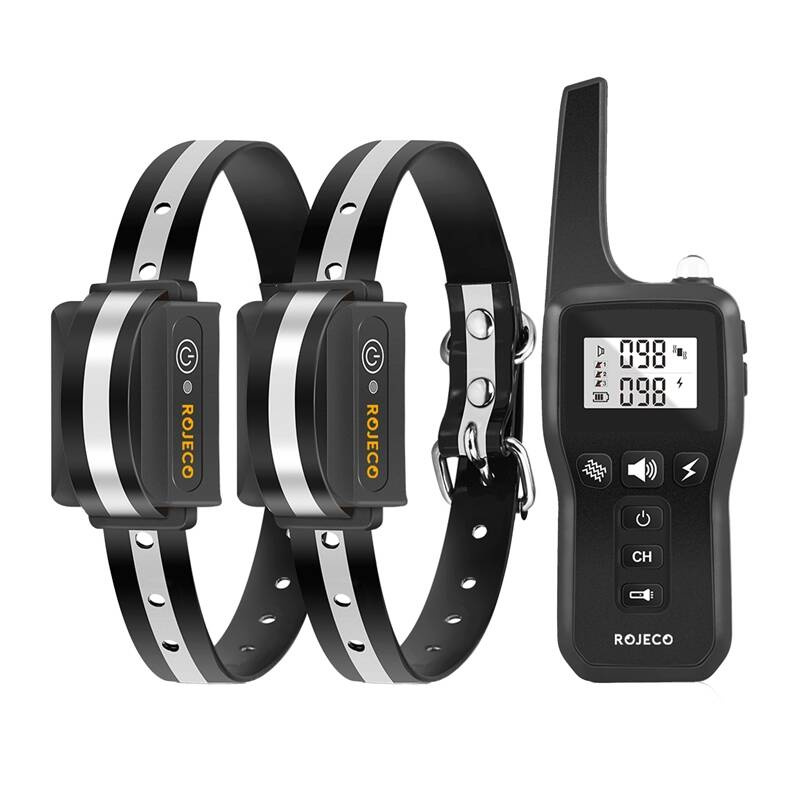 Rojeco PD529 Collier de Dressage pour Chien 1000m avec 2 Colliers (noir) - Ypsilon Computers