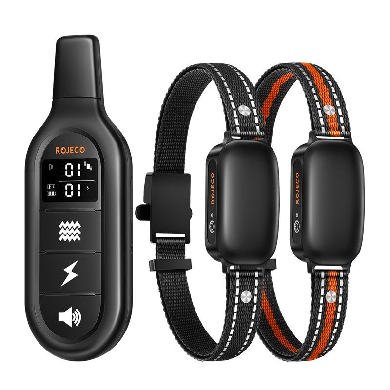 RojecoPD521 Collier de Dressage pour Chien 1000m avec 2 colliers (noir) - Ypsilon Computers