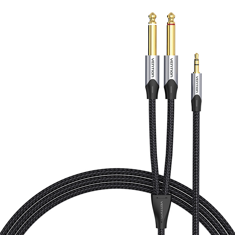 Câble audio mini jack 3,5 mm vers 2x jack 6,35 mm mâle Vention BARHL 10m - Ypsilon Computers