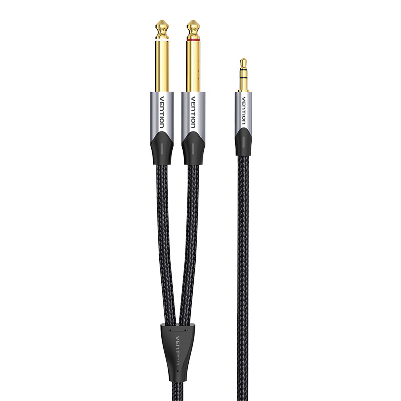 Câble audio mini jack 3,5 mm vers 2x jack 6,35 mm mâle Vention BARHL 10m - Ypsilon Computers