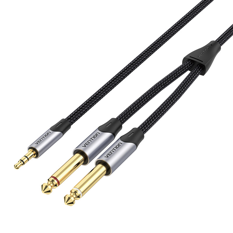 Câble audio mini jack 3,5 mm vers 2x jack 6,35 mm mâle Vention BARHL 10m - Ypsilon Computers